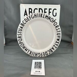 Design Letters Alphabet Child’s Plate. Designed in Denmark by Arne Jacobsen.